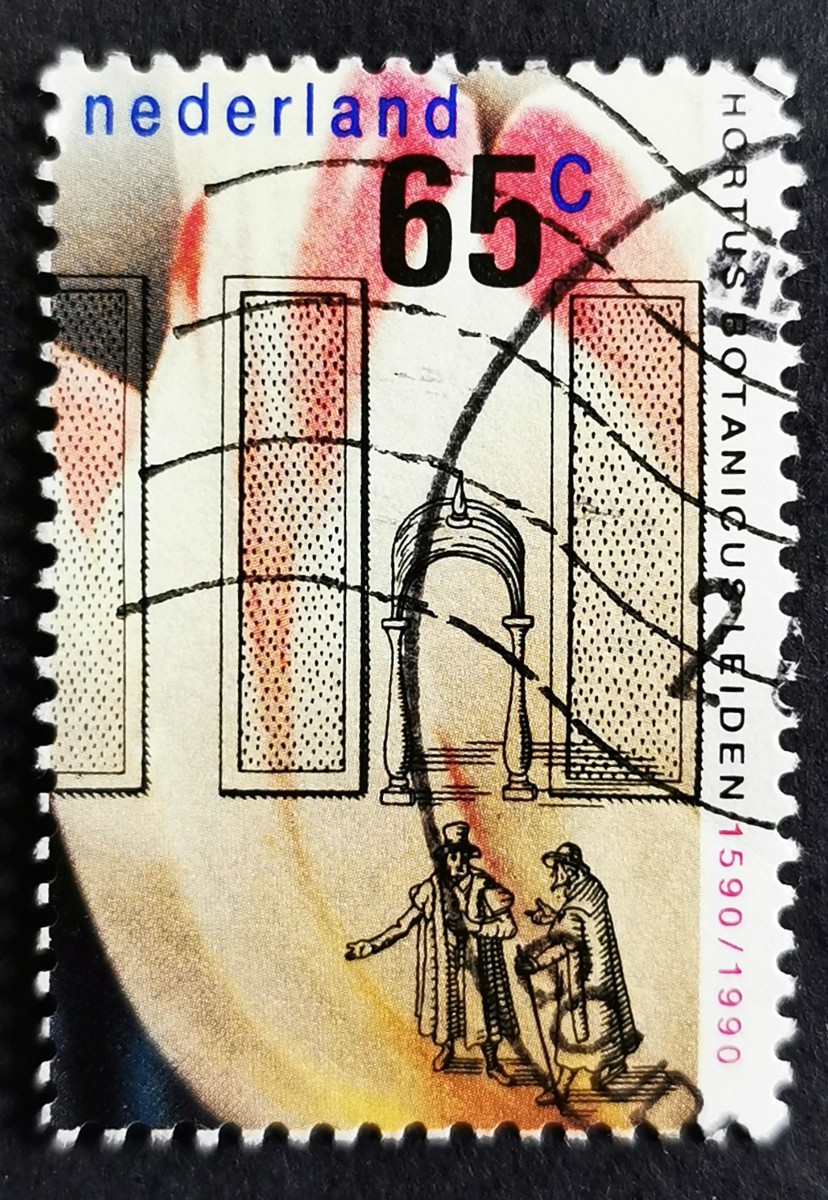 Sellos: Sello Pa&iacute;ses Bajos 1990, 400 aniversario. de Hortus Botanicus (Jard&iacute;n Bot&aacute;nico), 5 c. Miche: NL 1375