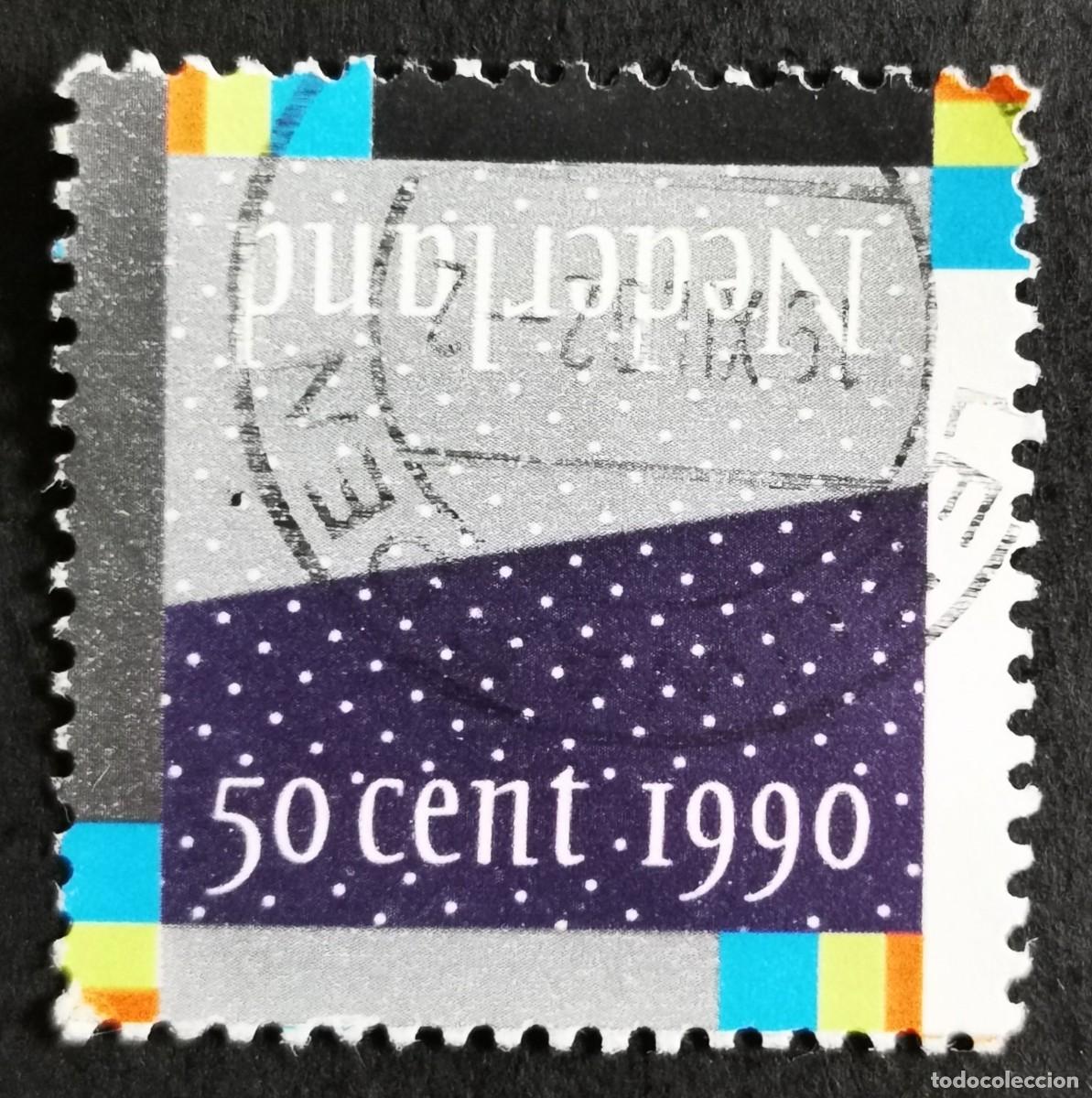 Sellos: Sello Pa&iacute;ses Bajos 1990,Ca&iacute;da de nieve, 50 c. Michel: NL 1395