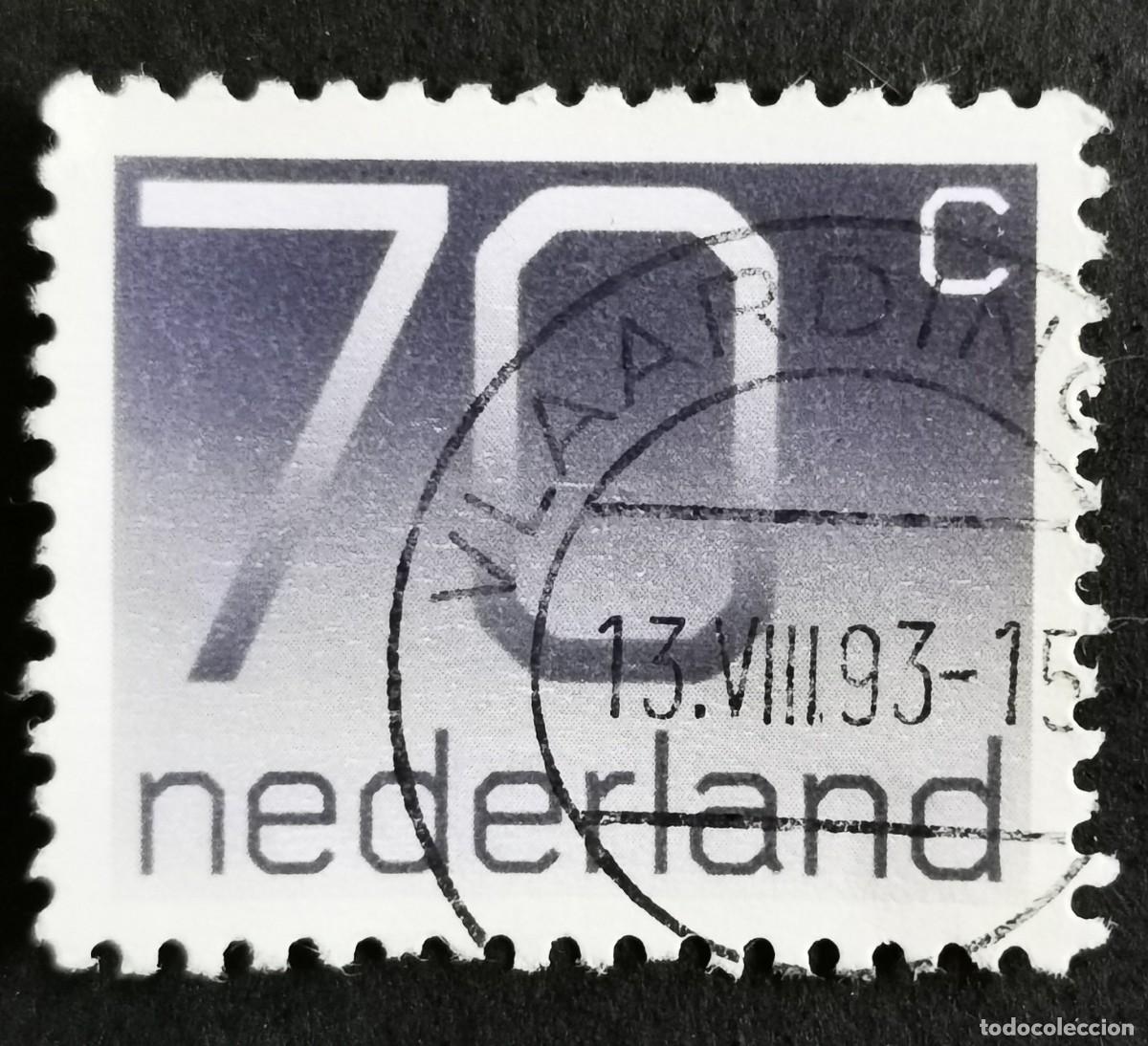 Sellos: Sello Pa&iacute;ses Bajos 1991, Tipo num&eacute;rico 'Crouwel', 70 c. Michel: NL 1415A