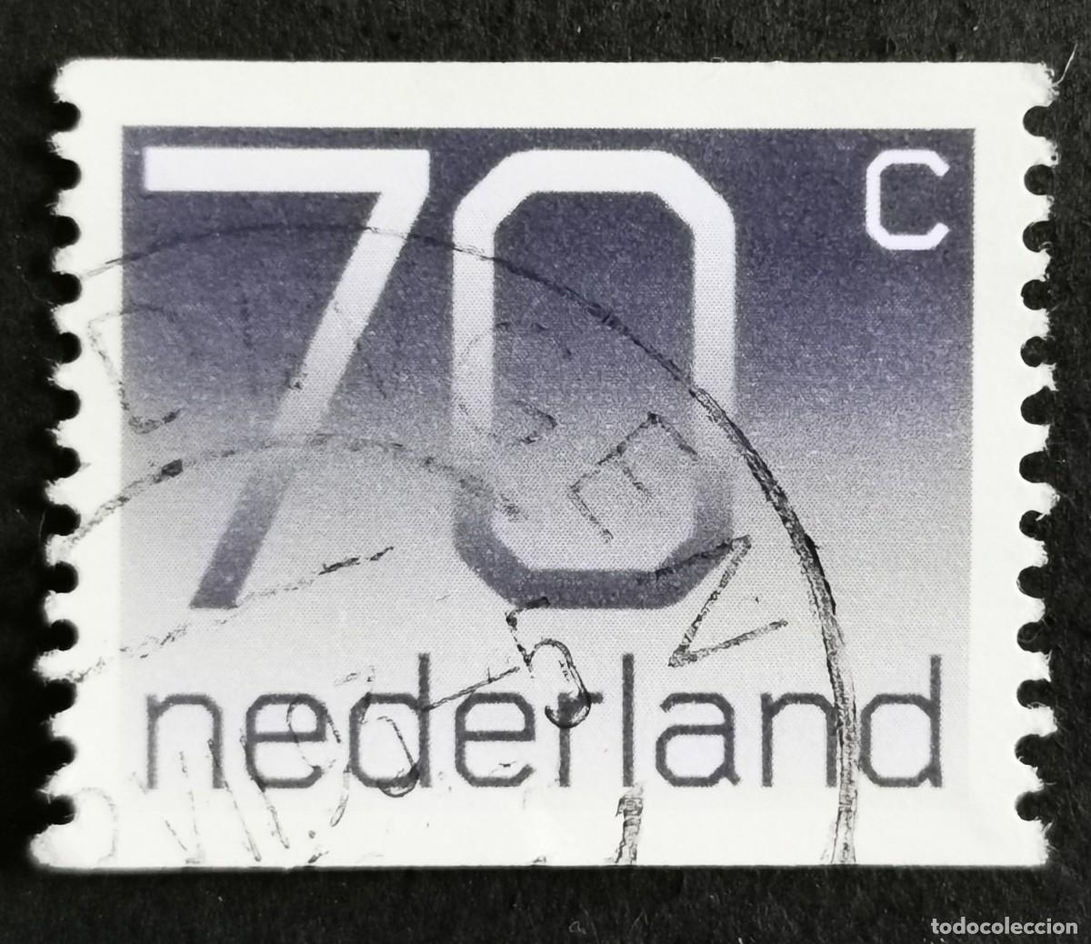 Sellos: Sello Pa&iacute;ses Bajos 1991, Tipo num&eacute;rico 'Crouwel'- Bobina, 70 c. Michel: NL 1415C