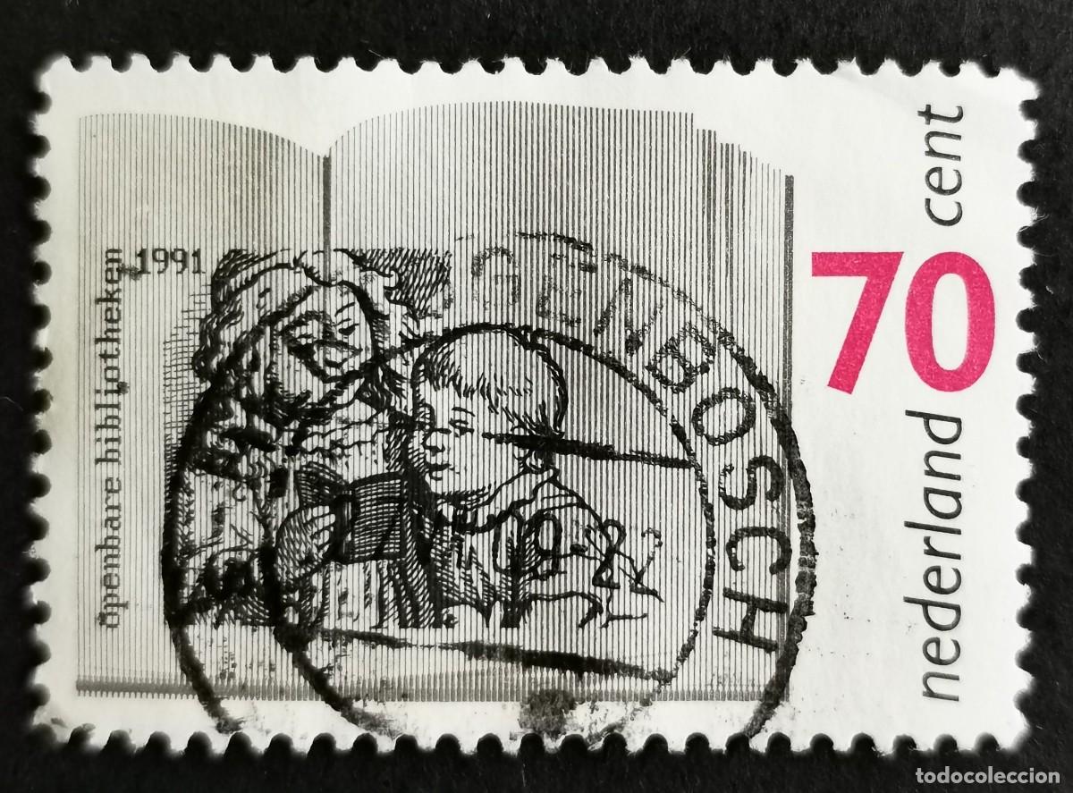 Sellos: Sello Pa&iacute;ses Bajos 1991, Bibliotecas p&uacute;blicas, 70 c. Michel: NL 1421