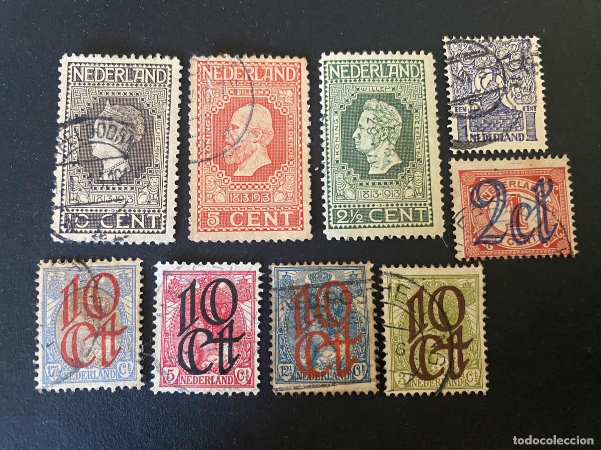 Francobolli: Holanda sellos antiguos 1913-1923