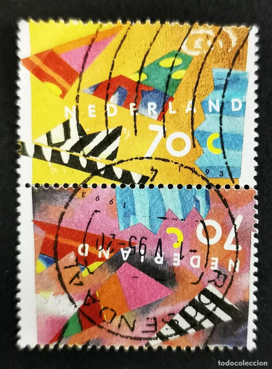 Sellos: Sello Pa&iacute;ses Bajos 1993, Sellos de felicitaci&oacute;n 1993 - Par tarjetas, 2*70 c. Michel: NL 1462