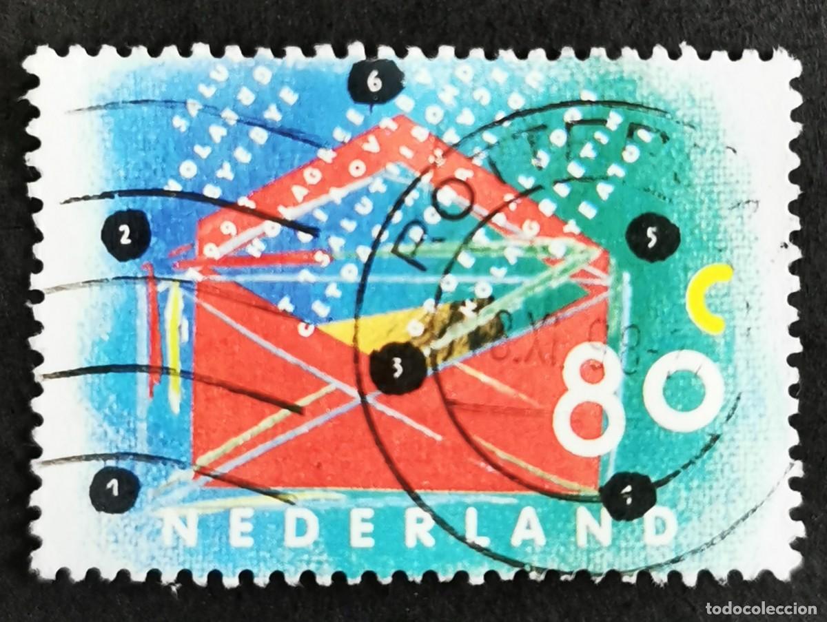 Sellos: Sello Pa&iacute;ses Bajos 1993, Sobre, 80 c. Michel: NL 1489A