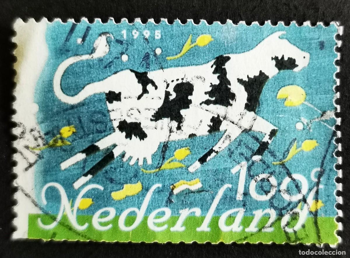 Sellos: Sello Pa&iacute;ses Bajos 1995, Vaca voladora, 100 c. Michel: NL 1531