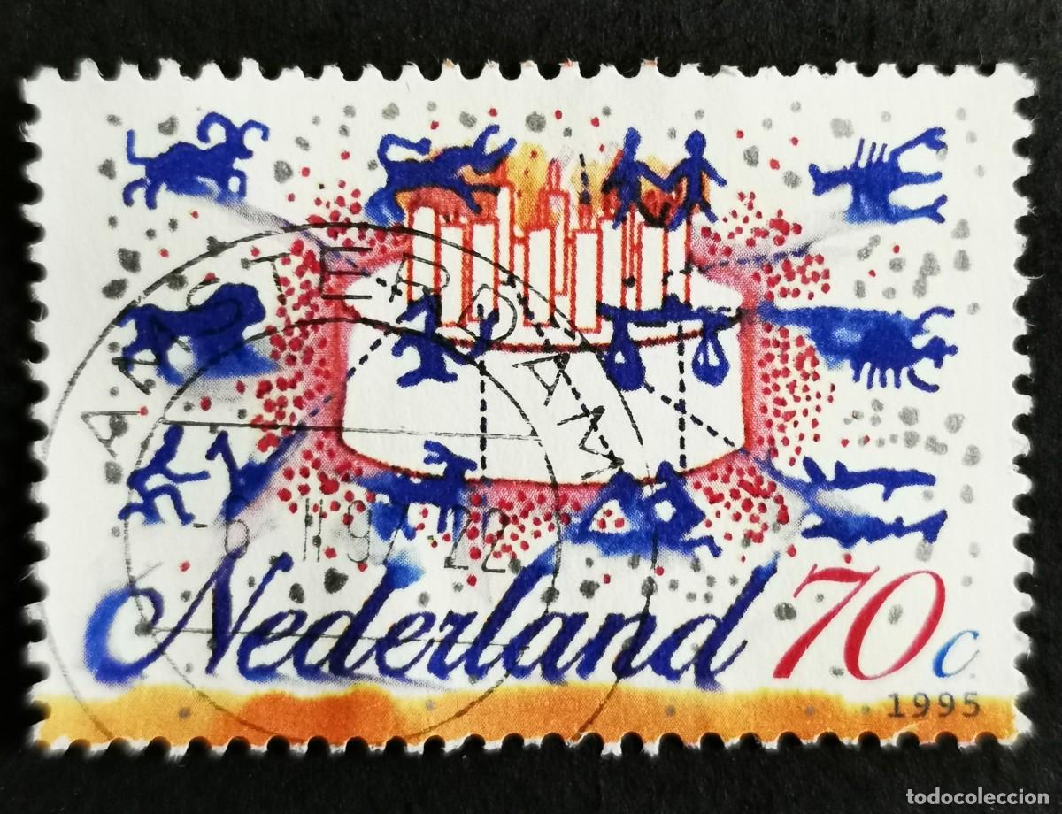 Sellos: Sello Pa&iacute;ses Bajos 1995, Tarta de cumplea&ntilde;os y signos del zod&iacute;aco, 70 c. Michel: NL 1546
