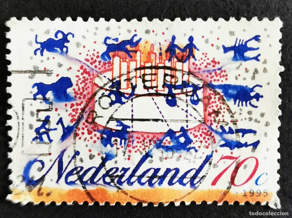 Sellos: Sello Pa&iacute;ses Bajos 1995, Tarta de cumplea&ntilde;os y signos del zod&iacute;aco, 70 c. Michel: NL 1546