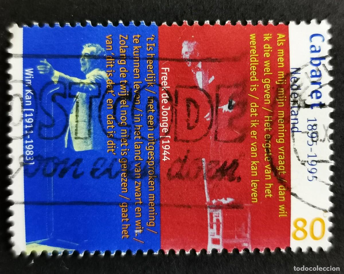 Sellos: Sello Pa&iacute;ses Bajos 1995, Wim Kan y Freek de Jonge, 80 c. Michel: NL 1557