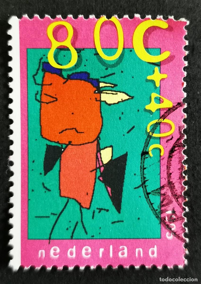 Sellos: Sello Pa&iacute;ses Bajos 1995, &rdquo;La maestra&rdquo; (Leonie Ensing), 80+40 c. Michel: NL 1559