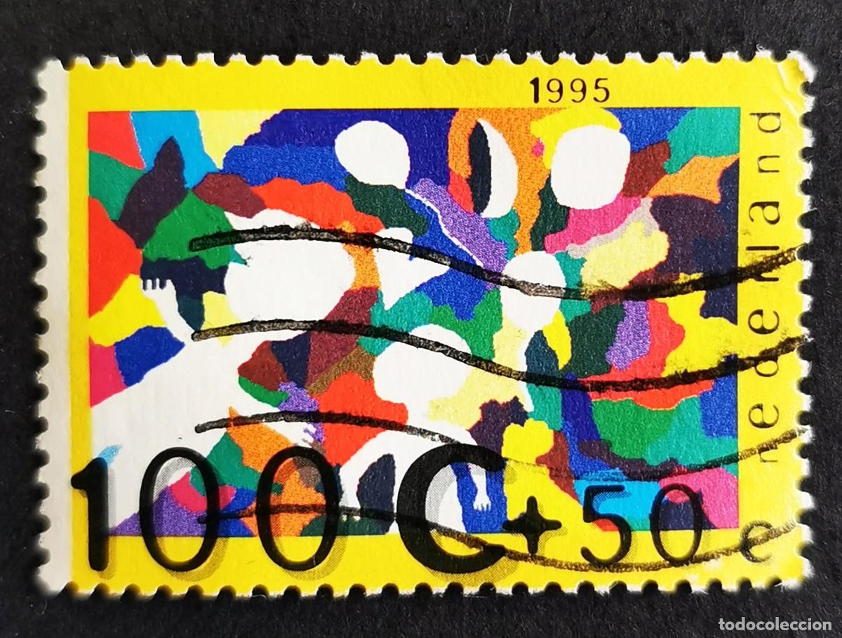 Sellos: Sello Pa&iacute;ses Bajos 1995, &rdquo;Los ni&ntilde;os y los colores&rdquo; (Marcel Jansen), 100+50 c. Michel: NL 1560