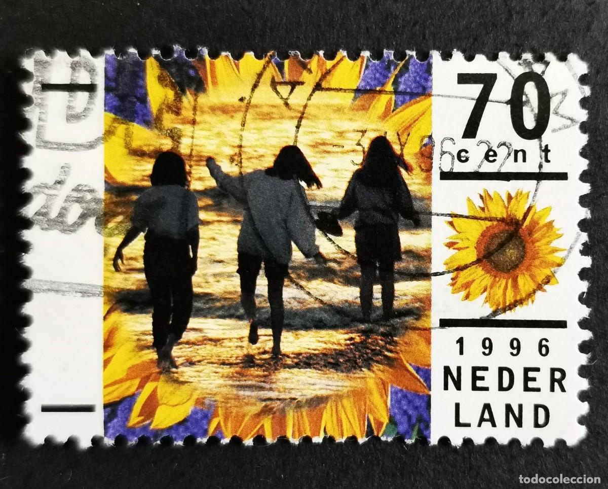 Sellos: Sello Pa&iacute;ses Bajos 1996, Remando en el mar, 70 c. Michel: NL 1576