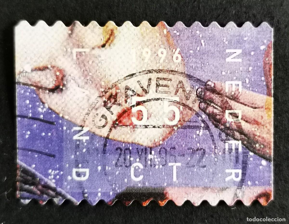 Sellos: Sello Pa&iacute;ses Bajos 1996, Rostro y mano de mujer, 55 c. Michel: NL 1601