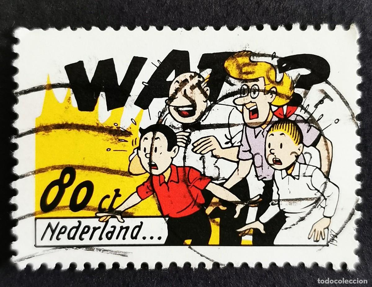 Francobolli: Sello Pa&iacute;ses Bajos 1997, Suske, Wiske, Lambik y t&iacute;a Sidonia, 80 c. Michel: NL 1611