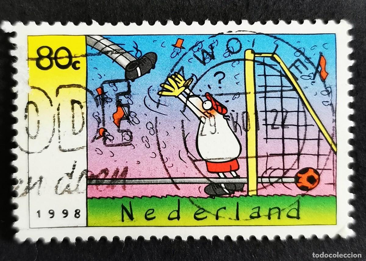 Sellos: Sello Pa&iacute;ses Bajos 1998, Campeonato Mundial de F&uacute;tbol, ​​Francia, 80 c. Michel: NL 1657