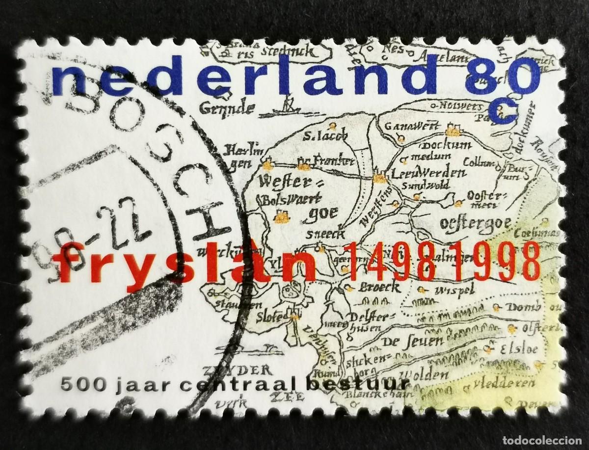 Sellos: Sello Pa&iacute;ses Bajos 1998, 500&ordm; aniversario del gobierno central de Frisia, 80 c. Michel: NL 1660