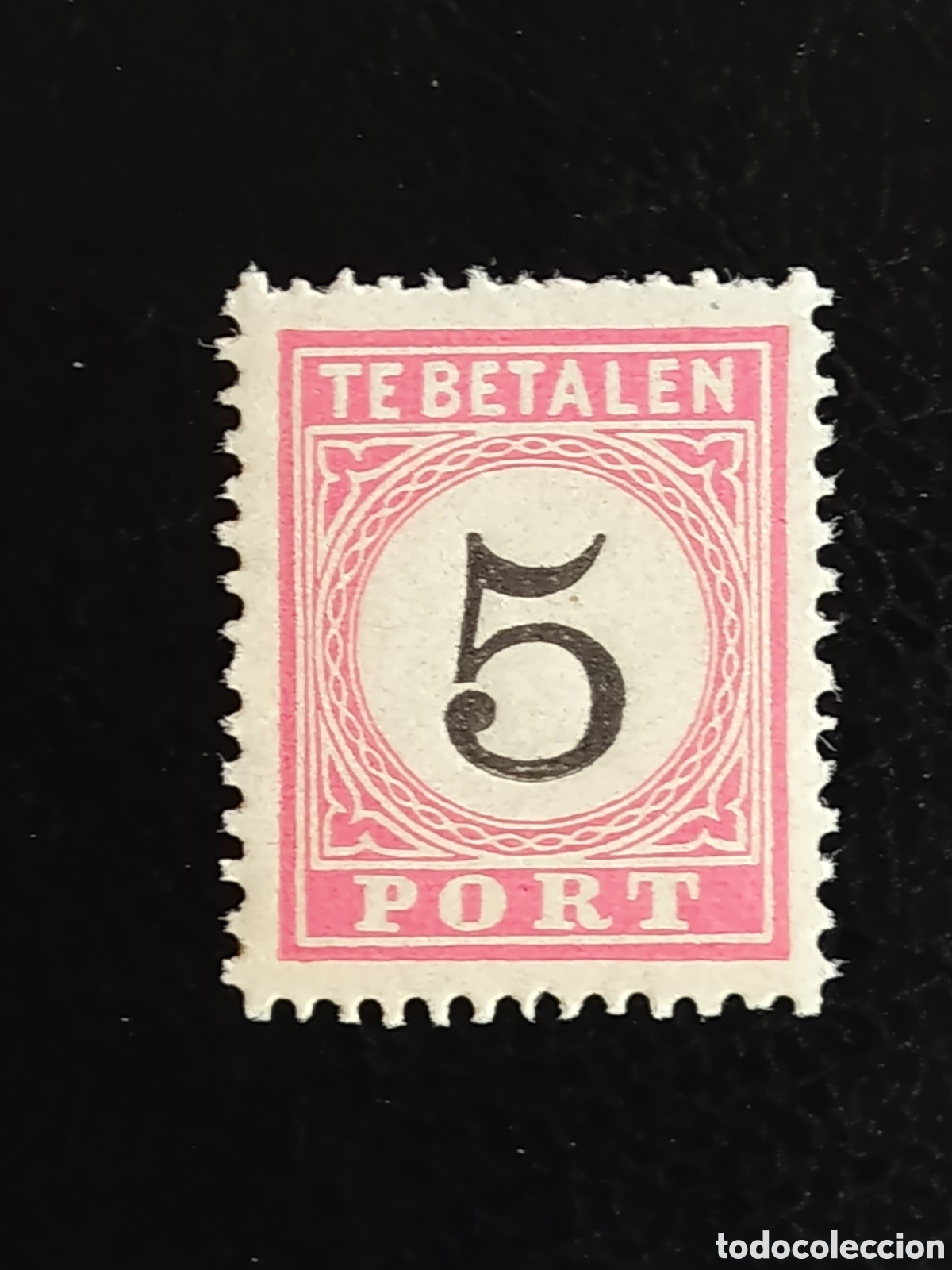 Francobolli: Sello Tasa Indias Neerlandesas 1882 5c Tipo IV Dentado 12&frac12;x12 NVPH P6 MNH
