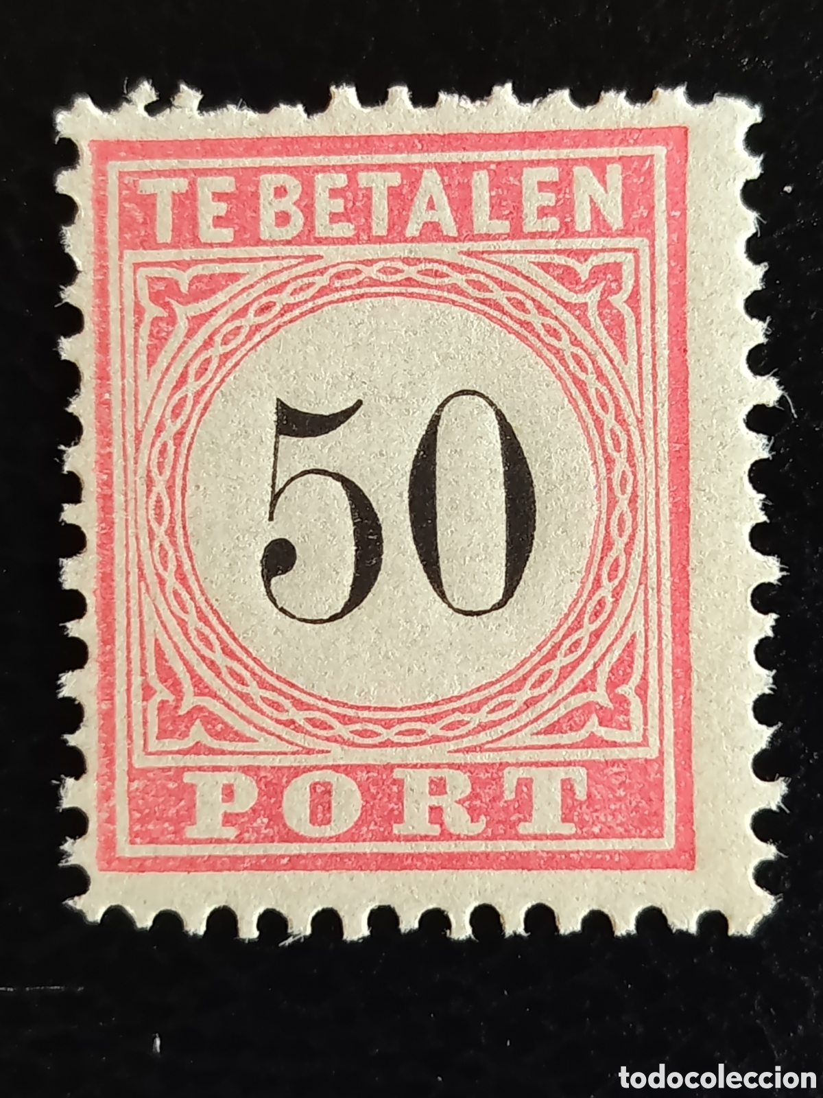 Francobolli: Sello Tasa Indias Neerlandesas 1882 50c Tipo III Goma Original NVPH P11