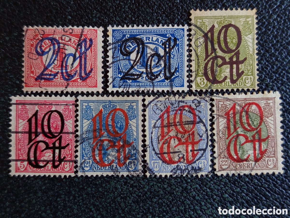 Timbres: Sellos Pa&iacute;ses Bajos 1923 Serie Completa Liquidaci&oacute;n Sobrecargados Usados 114-120