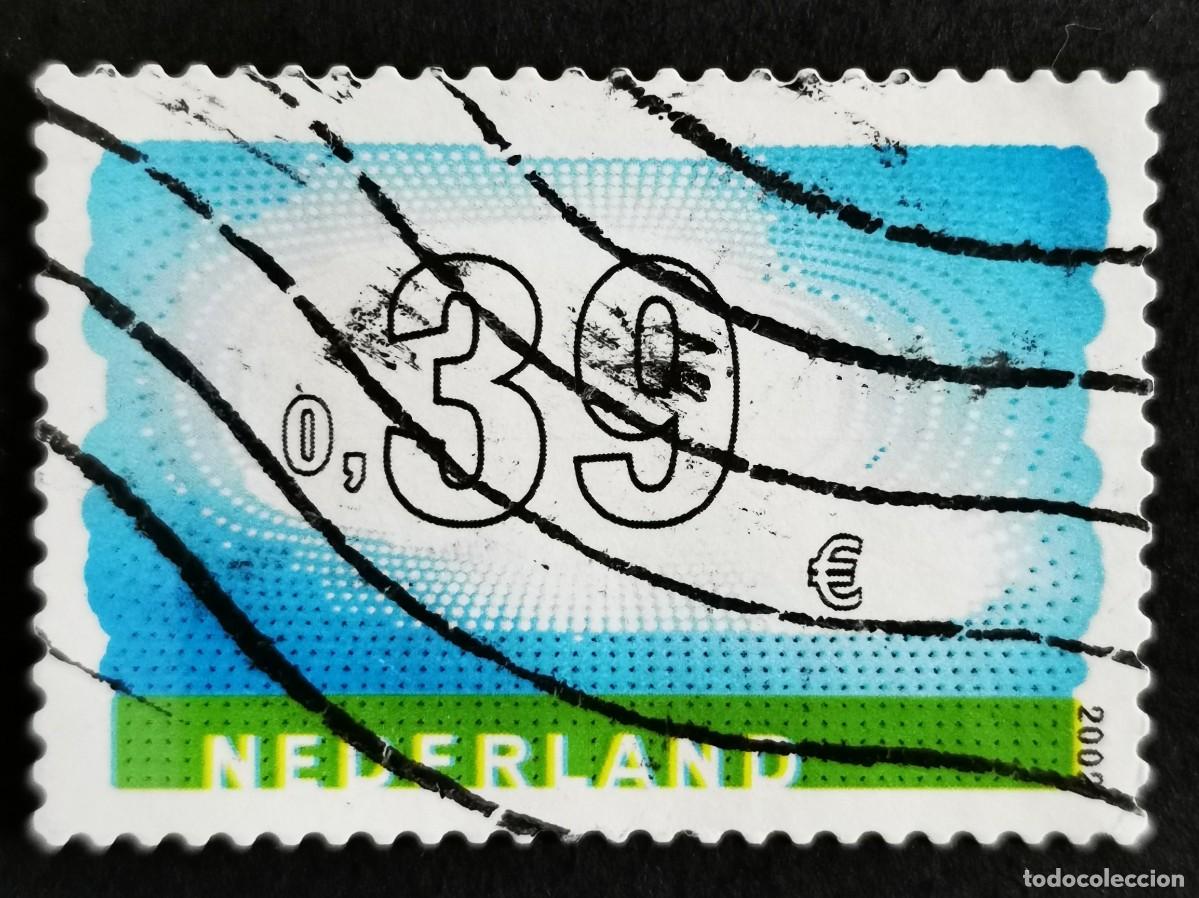 Sellos: Sello Pa&iacute;ses Bajos 2002, Paisaje con nubes, 0,39 &euro;. Michel: NL 1976v