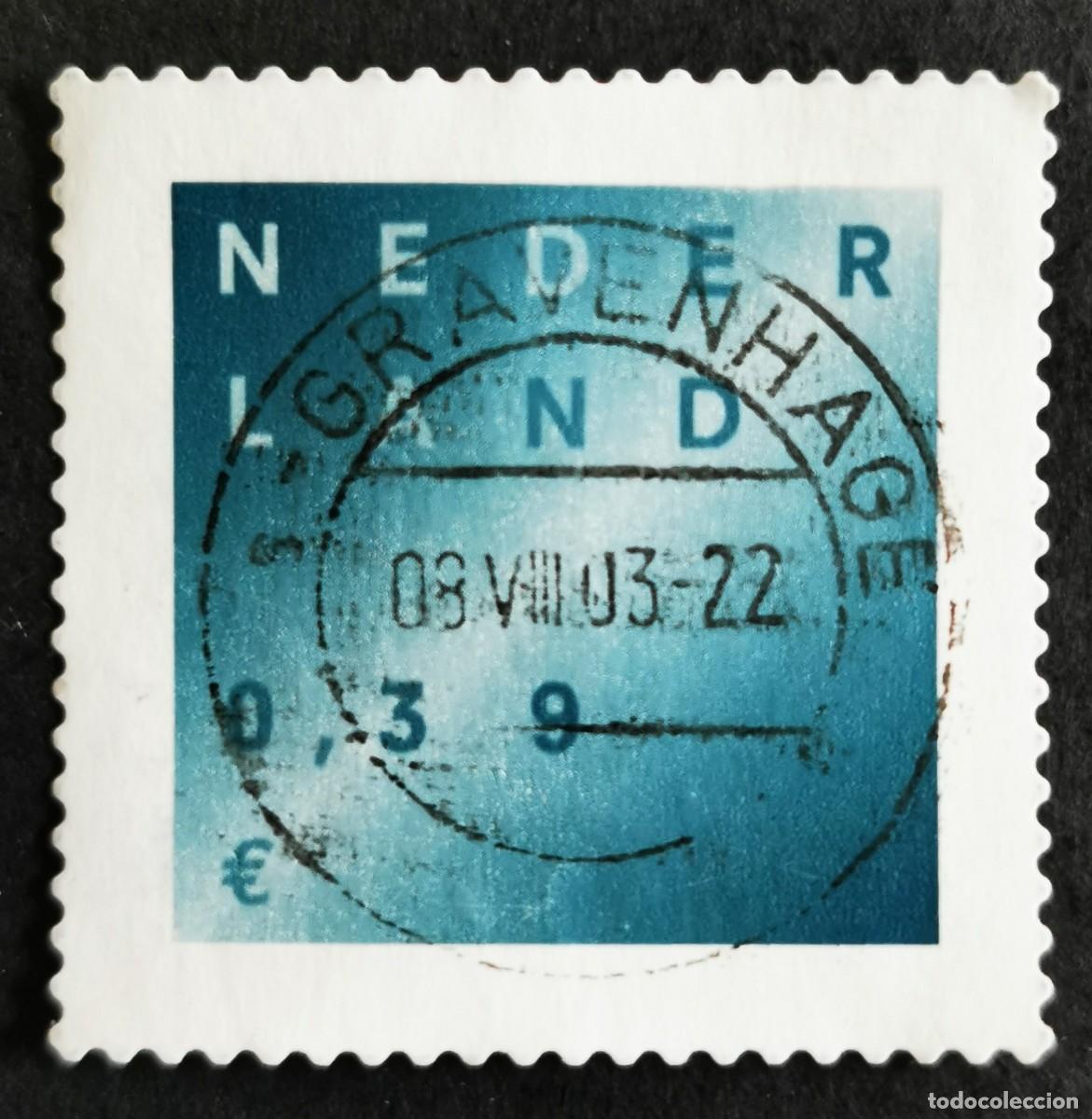 Sellos: Sello Pa&iacute;ses Bajos 2002, Sello de luto, 0,39 &euro;. Michel: NL 1980