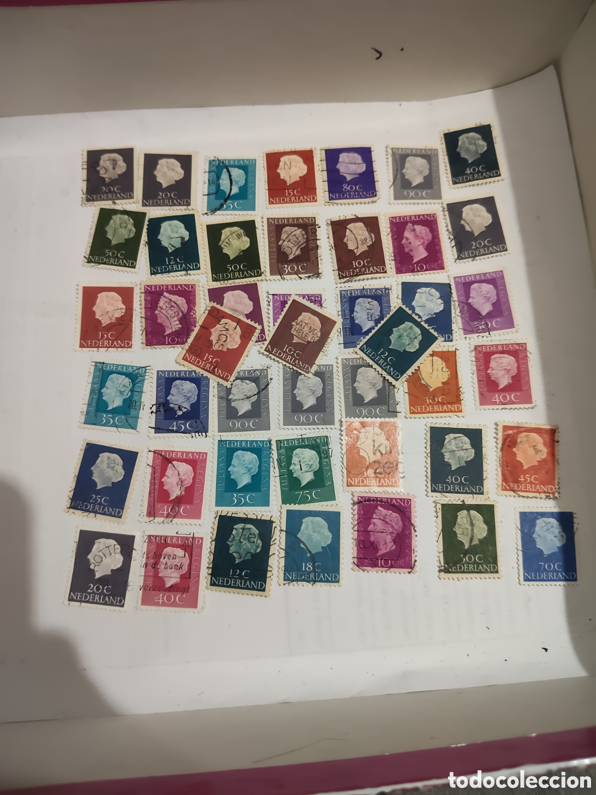 Sellos: 45 sellos de Holanda Reina Juliana 1949