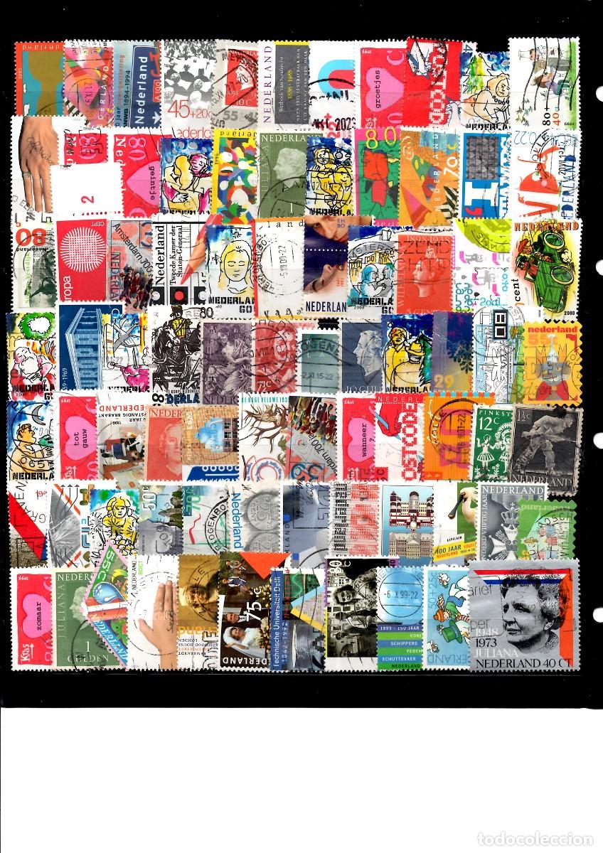 Sellos: Holanda 80 val. usados - Foto 1