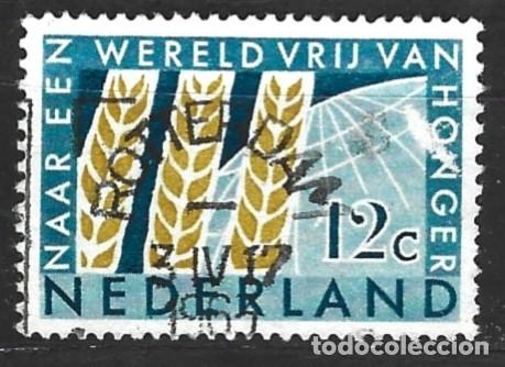 Sellos: PA&Iacute;SES BAJOS - HOLANDA - HACIA UN MUNDO SIN HAMBRE - SELLADO EL A&Ntilde;O 1965