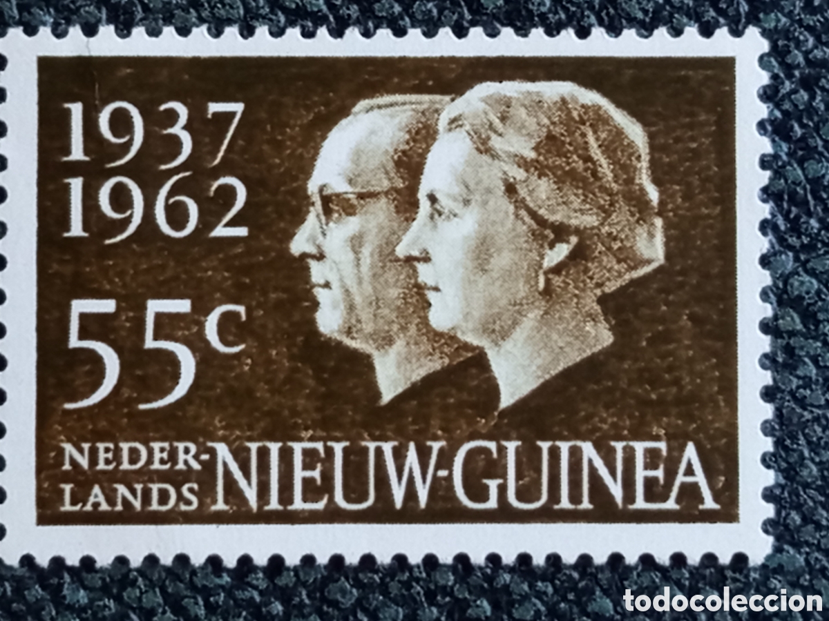 Sellos: Nieuw-Guinea 1962 Bodas de Plata Reina Juliana MNH (Scott #75 / NVPH #75)