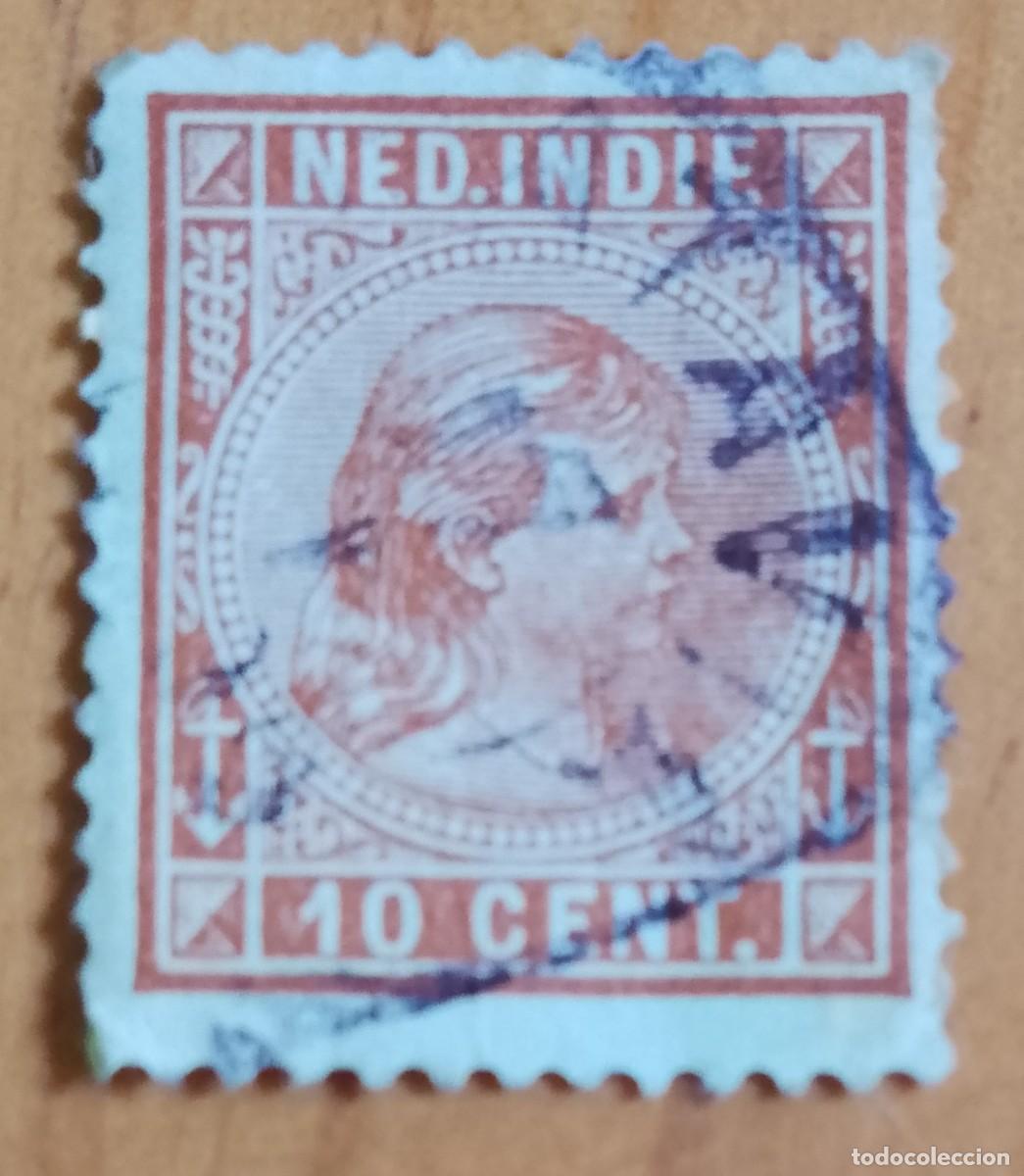 Sellos: HOLANDA, INDIA - V/F 10 CENT. - MONARQUIA, REINA NI&Ntilde;A