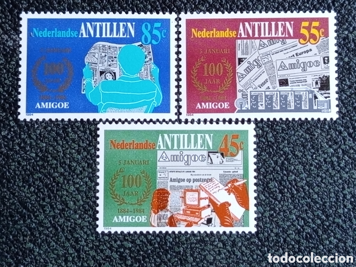 Sellos: Antillas Neerlandesas 1984 Diario Amigoe MNH (Scott #505-507 / NVPH #764-766)