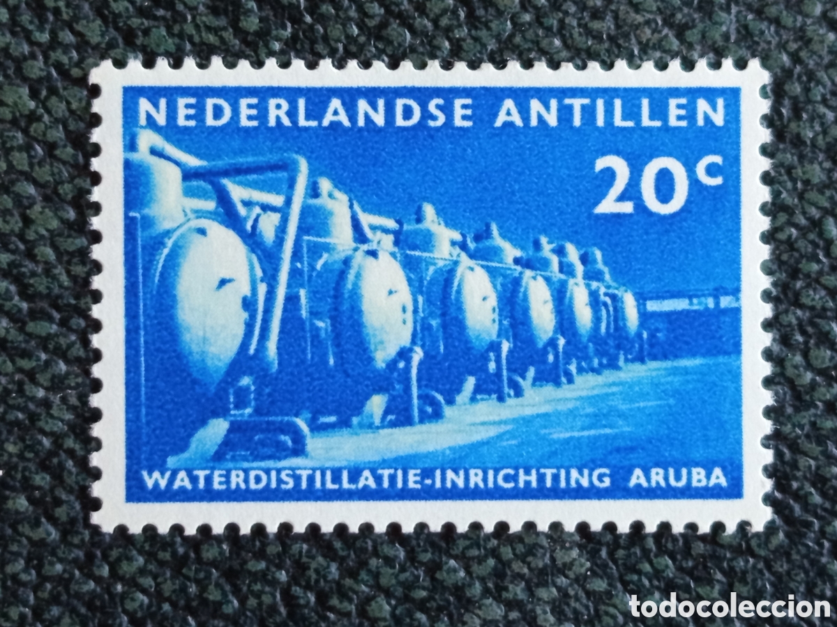 Sellos: Antillas Neerlandesas 1959 Planta Destiladora MNH (Scott #261 / NVPH #303)