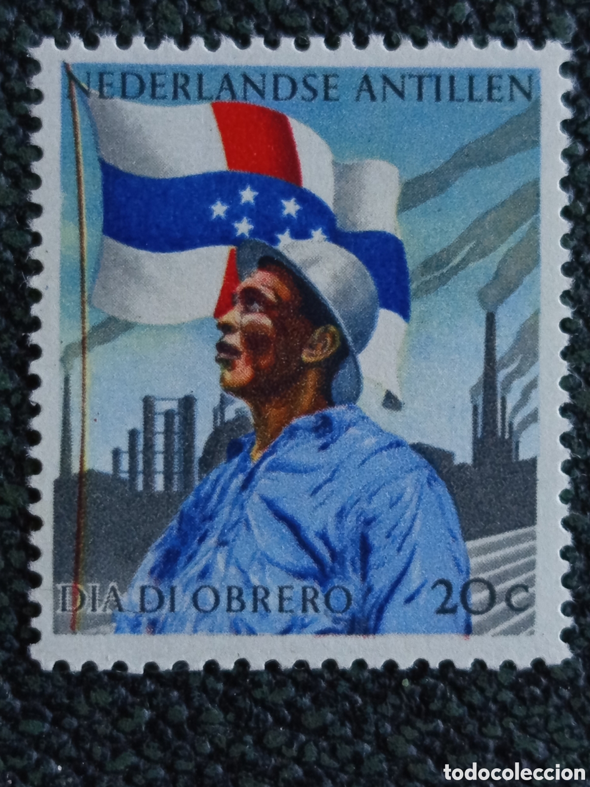 Sellos: Antillas Neerlandesas 1960 Dia Trabajo Obrero MH (Scott #272 / NVPH #314)