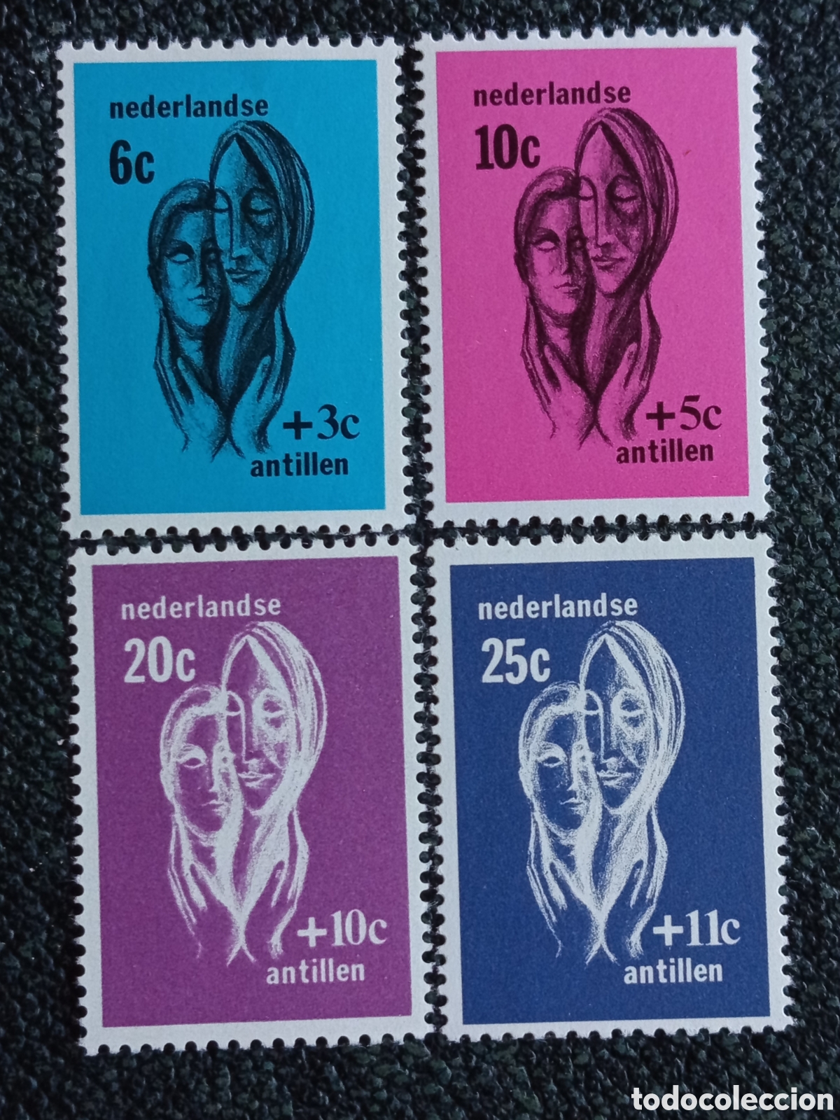 Sellos: Antillas Holandesas 1967 Asistencia Social Serie MNH Cat Scott #B81-B84