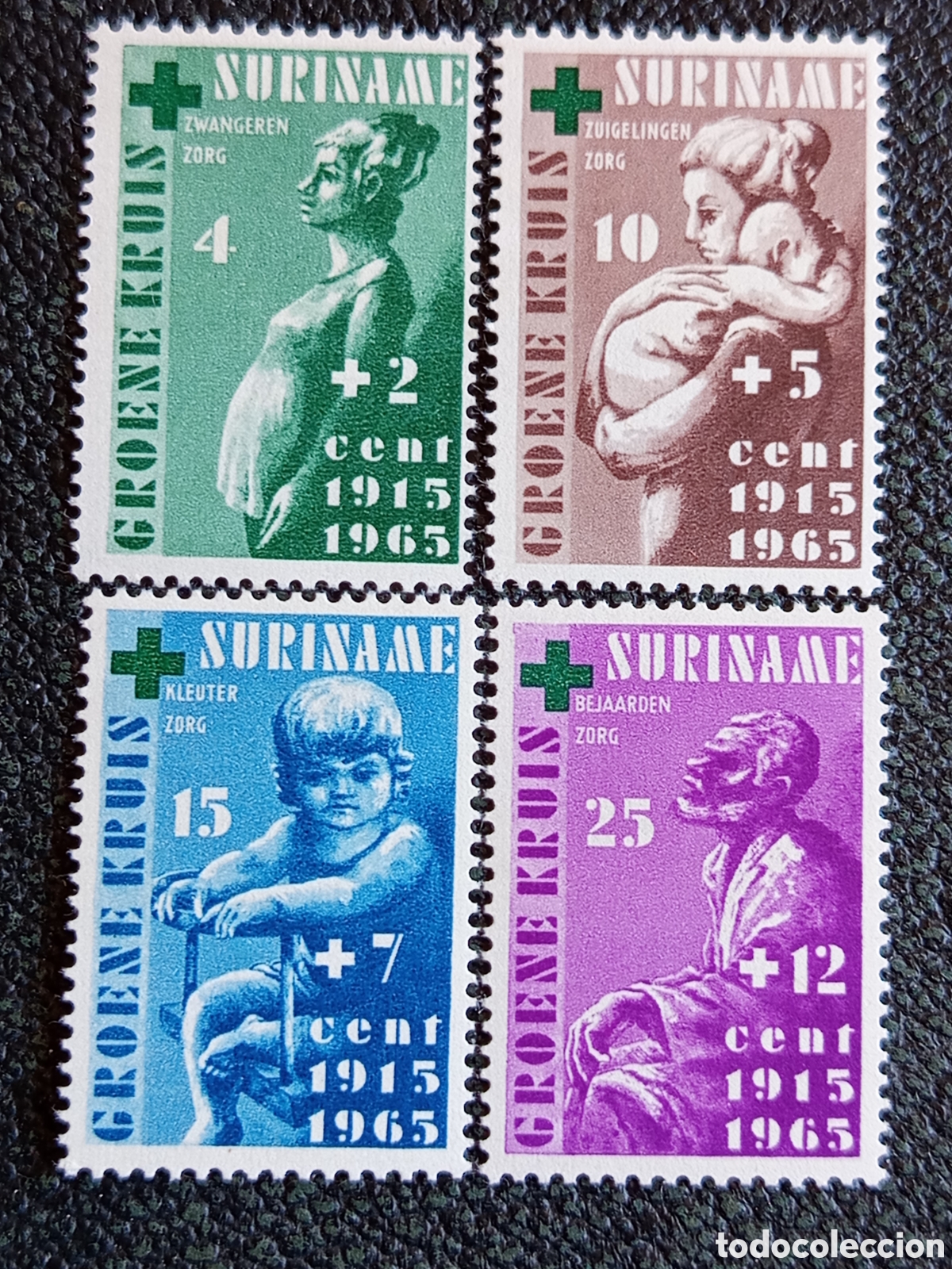 Sellos: Suriname 1970 Federacion Futbol SVB Serie MNH Cat Scott #378-381