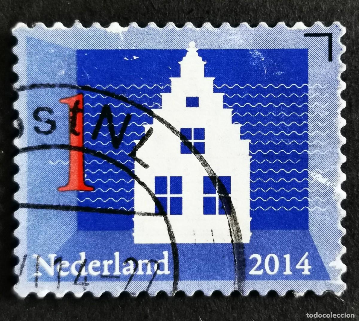 Sellos: Sello Pa&iacute;ses Bajos 2014, Iconos holandeses: Casa de &Aacute;msterd, 1 &ordm; - Sin Valor Facial, Michel: NL 3197