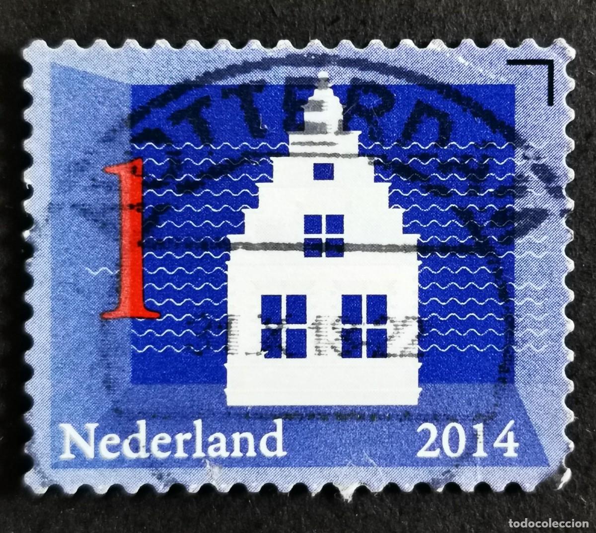 Sellos: Sello Pa&iacute;ses Bajos 2014, Iconos holandeses: Casa de &Aacute;msterd, 1 &ordm; - Sin Valor Facial, Michel: NL 3197