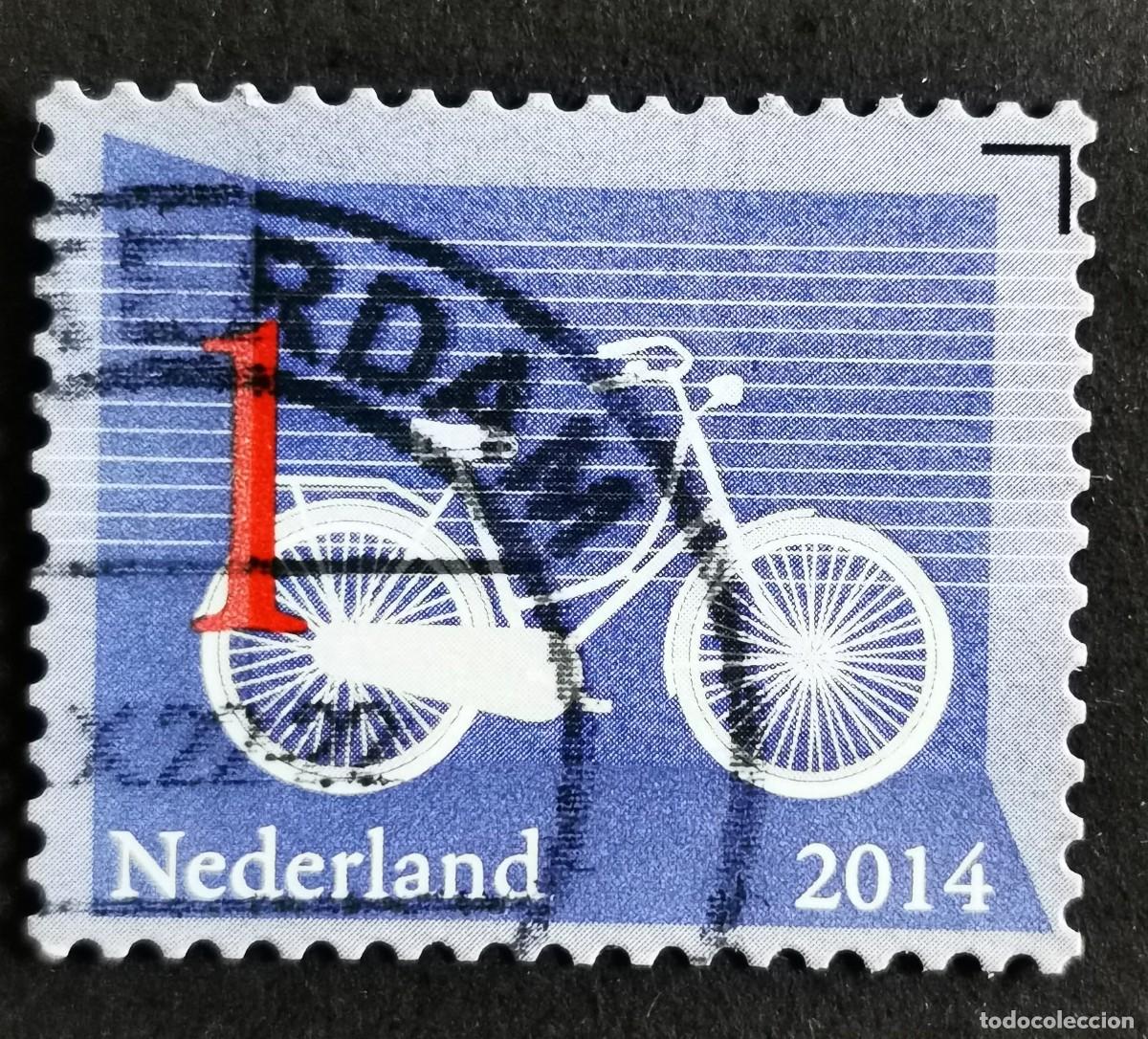 Sellos: Sello Pa&iacute;ses Bajos 2014, Iconos holandeses: Bicicleta, 1 &ordm; - Sin Valor Facial, Michel: NL 3199,