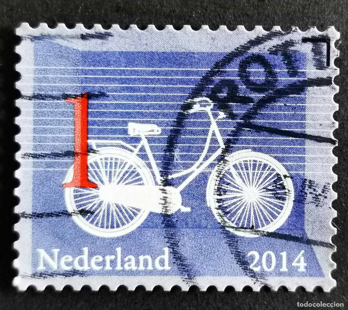 Sellos: Sello Pa&iacute;ses Bajos 2014, Iconos holandeses: Bicicleta, 1 &ordm; - Sin Valor Facial, Michel: NL 3199,