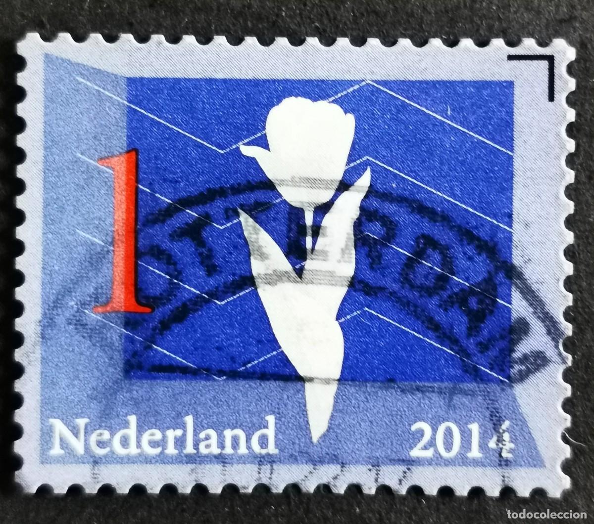 Sellos: Sello Pa&iacute;ses Bajos 2014, Iconos holandeses: Tulip&aacute;n, 1 &ordm; - Sin Valor Facial, Michel: NL 3201,
