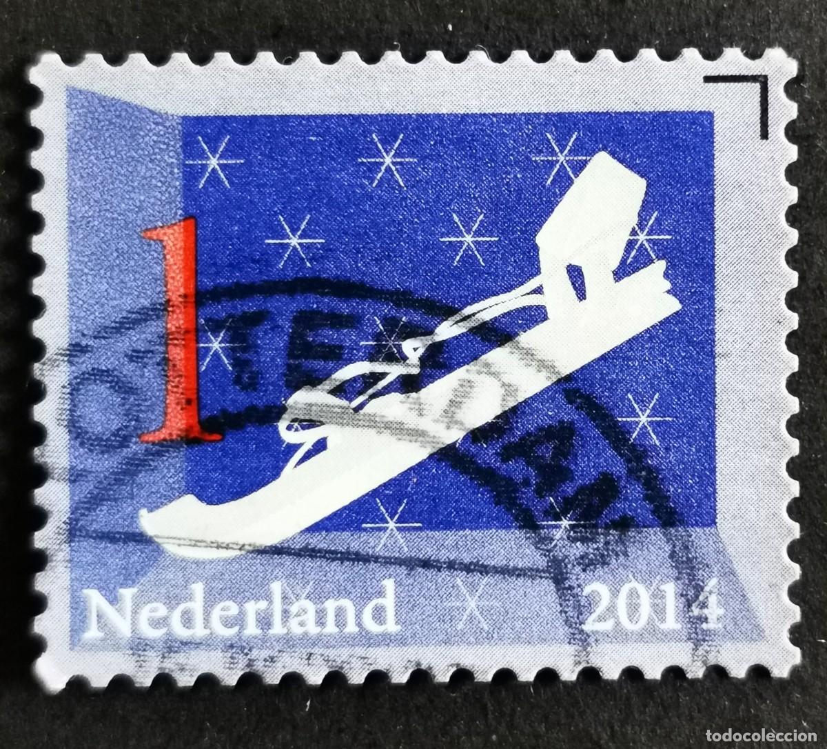 Sellos: Sello Pa&iacute;ses Bajos 2014, Iconos holandeses: Patines, 1 &ordm; - Sin Valor Facial, Michel: NL 3202,