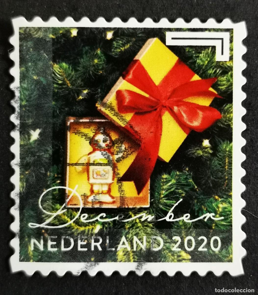 Sellos: Sello Pa&iacute;ses Bajos 2020, Adorno navide&ntilde;o de robot, December &ordm; - Sin Valor Facial, Michel: NL 3970