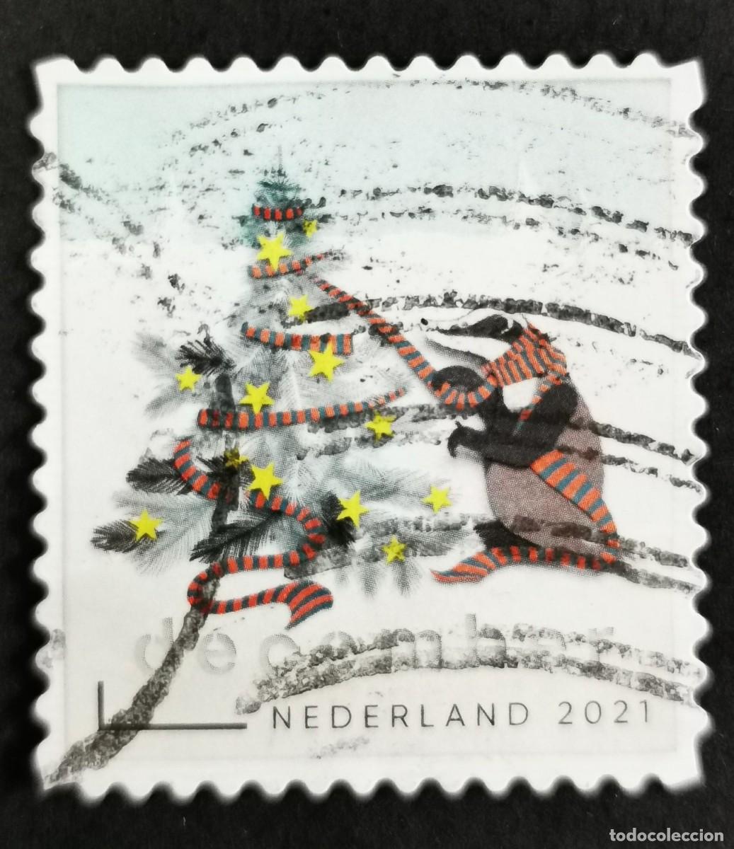 Sellos: Sello Pa&iacute;ses Bajos 2021, &Aacute;rbol decoraci&oacute;n tej&oacute;n, December &ordm; - Sin Valor Facial, Michel: NL 4069