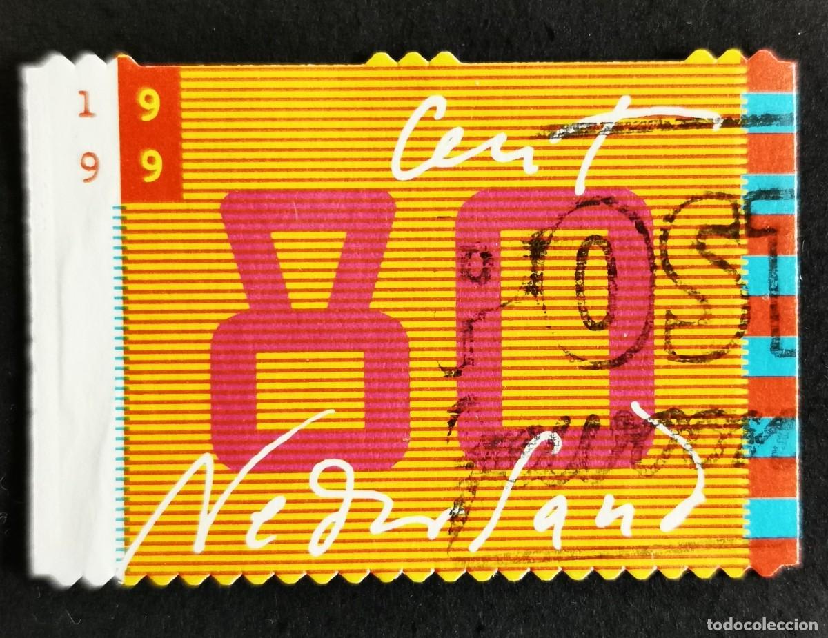 Sellos: Sello Pa&iacute;ses Bajos 1999, '80' en la pantalla del ordenador, 80 c. Michel: NL 1732
