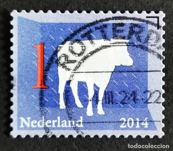 Sellos: Sello Pa&iacute;ses Bajos 2014, Iconos holandeses: Vaca, 1 &ordm; - Sin Valor Facial, Michel: NL 3200,