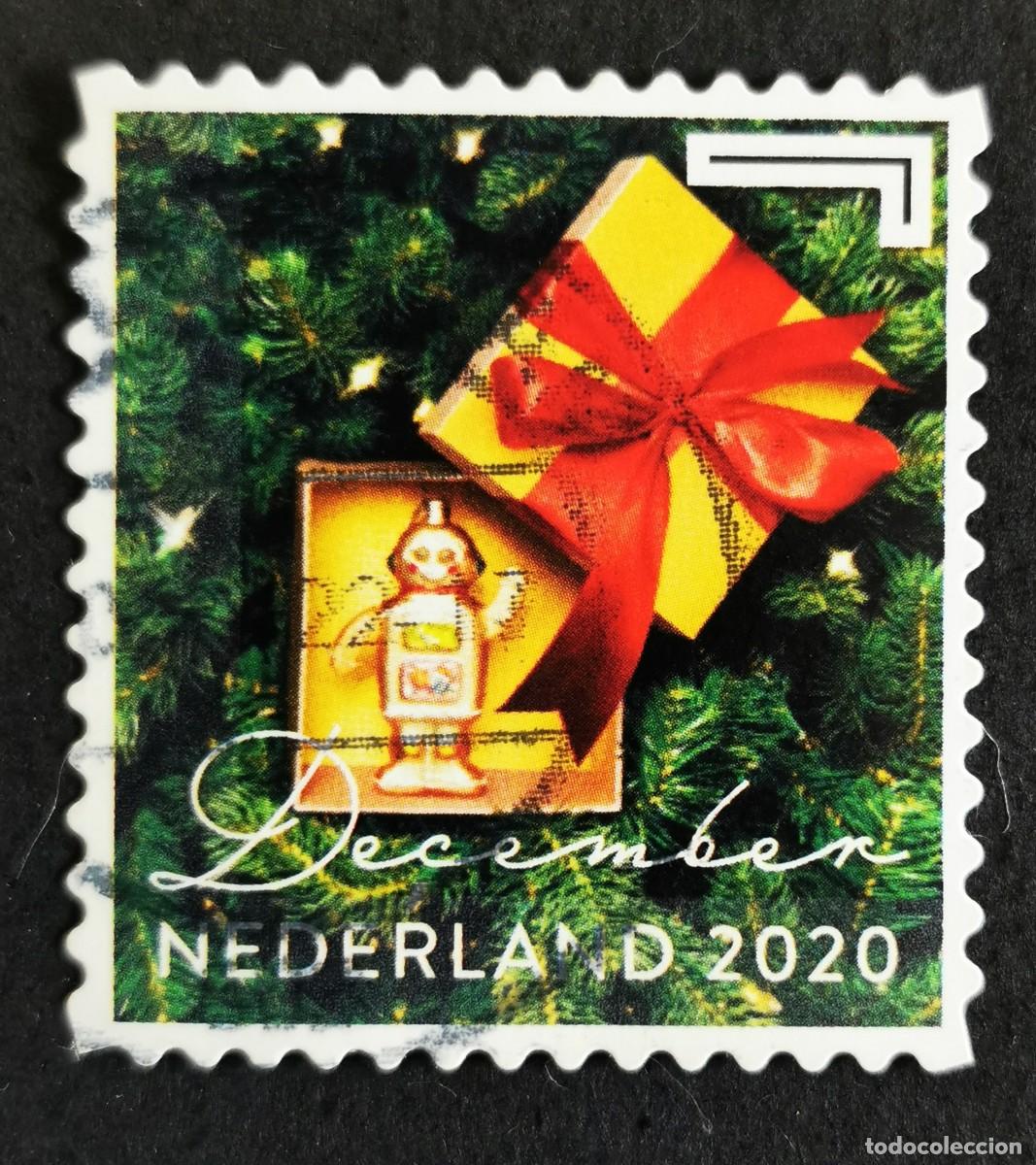 Sellos: Sello Pa&iacute;ses Bajos 2020, Adorno navide&ntilde;o de robot, December &ordm; - Sin Valor Facial, Michel: NL 3970
