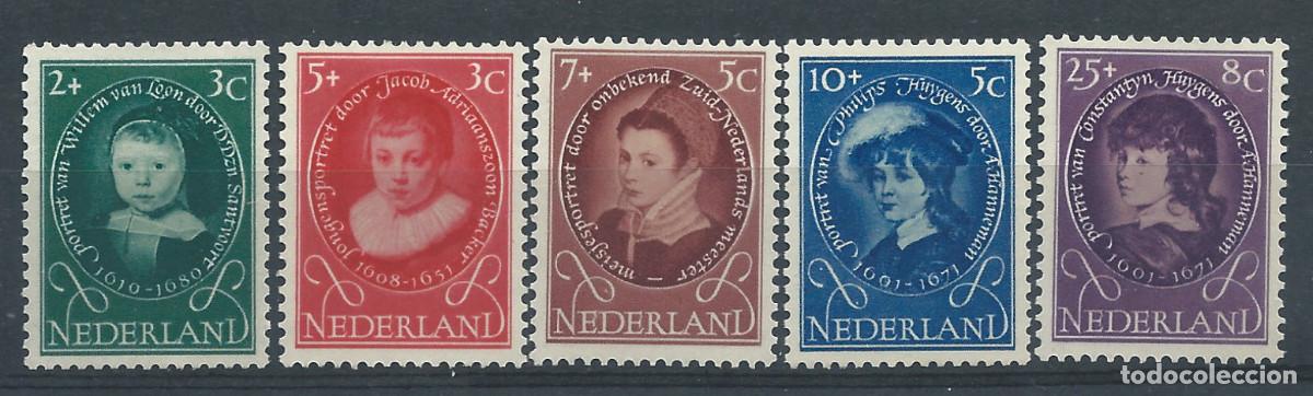 Sellos: Pays-Bas N&deg;644/48* (MH) 1955 - &OElig;uvres pour l'enfance