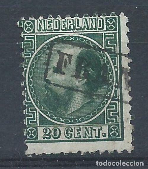 Sellos: Pays Bas N&deg;10 Obl (FU) 1867 - Guillaume III (Dentel&eacute; 12,1/2 X 12)