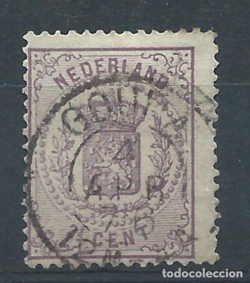 Sellos: Pays Bas N&deg;18 Obl (FU) 1869/71 - Armoiries nationales (ter)