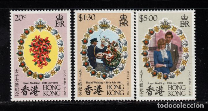 HONG KONG 366/68** - AÑO 1981 - BODA DEL PRINCIPE CARLOS Y LADY DIANA SPENCER (Sellos - Extranjero - Asia - Hong Kong)