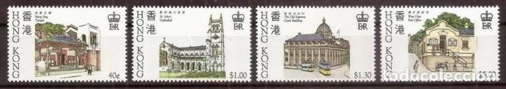 Sellos: HONG KONG. 1985. Yvert 433/436 ***. Edificios historicos - Foto 1